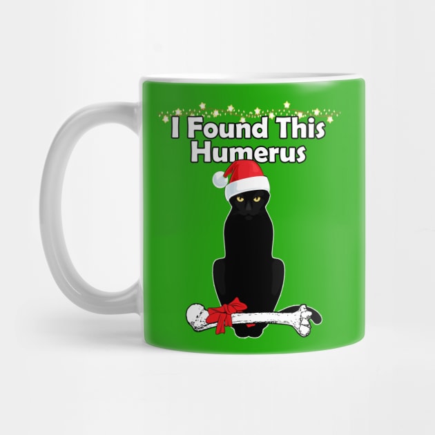 I Found This Humerus Christmas Cat by DARSHIRTS